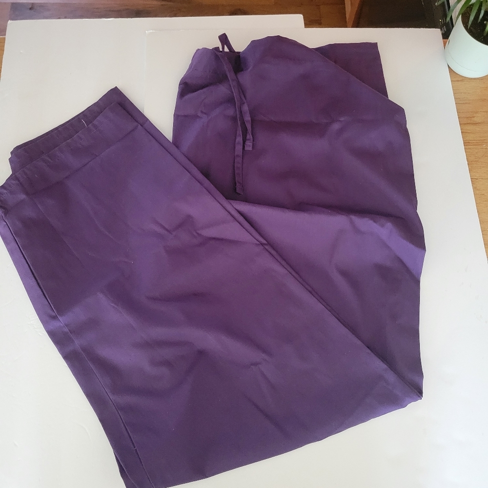 Nursing Scrub Pants UNIFORMS Men Women Unisex Size 4X Purple